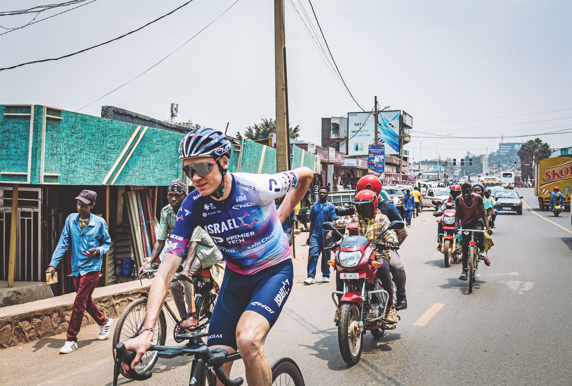 Chris Froome at the Tour du Rwanda